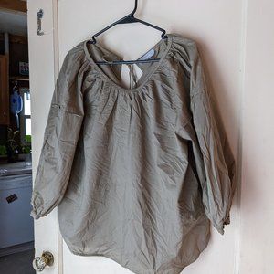 Everlane Olive Blouse Lightweight